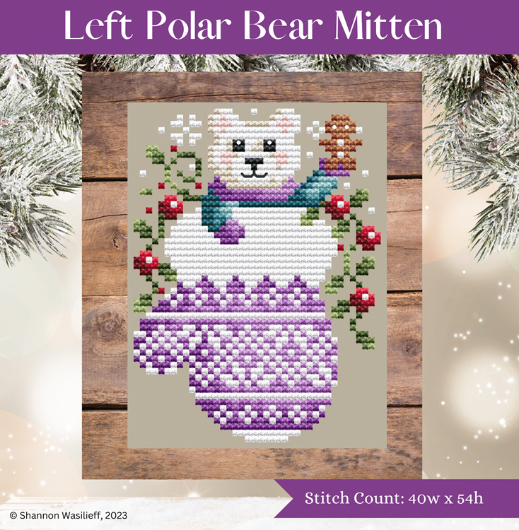 Shannon Christine - Left Polar Bear Mitten