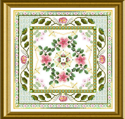 Beaded Rose Tile
