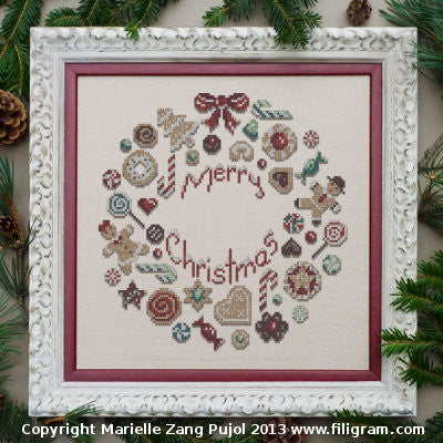 Cookies Christmas Wreath
