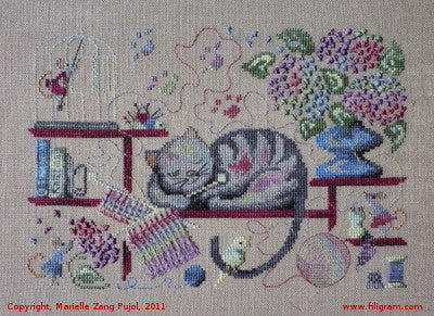 Knitting Cat