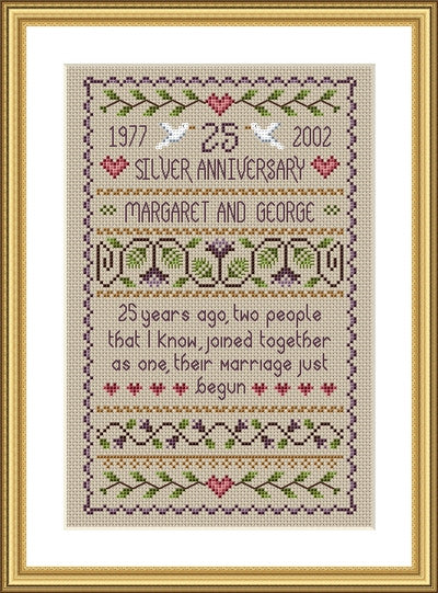 Silver Anniversary Sampler
