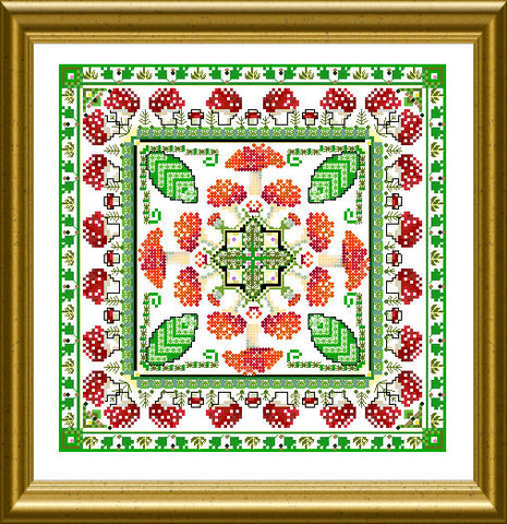 Beaded Toadstool Tile