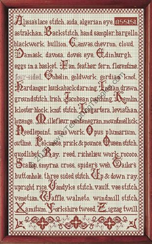 Needleworker's Abecedarius