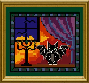 Halloween Kitty-Bat
